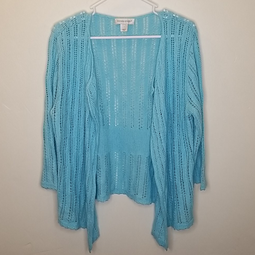 Christopher & Banks Teal Cardigan